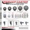 Service Caster 5 Inch Gray Polyurethane Wheel Swivel 58 Inch Threaded Stem Caster with Brake SCC SCC-TS20S514-PPUB-TLB-58212 - alternate 3